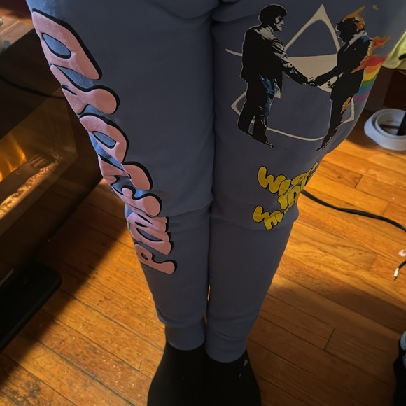 Pink floyd “wish you were here” matching hoodie and jogger sweatpants - Picture 8 of 11
